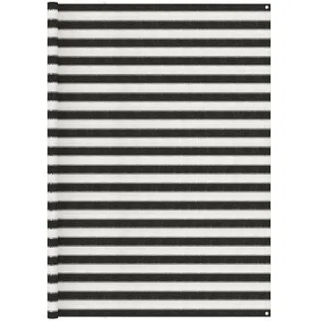 Koberec do stanu 250 x 350 cm antracitovo-bílý (310822)