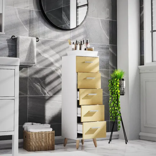 VCM Zásuvková skříň "Landos M", Dub med