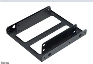 AKASA montážní kit pro 2, 5" HDD do 3, 5" pozice, 2x 2, 5" HDD/SSD, černý