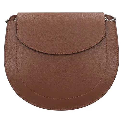 Dámská kožená crossbody kabelka Italia Locita - hnědá