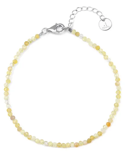 Agato Minerální náramek se žlutým opálem POL-B20/21L