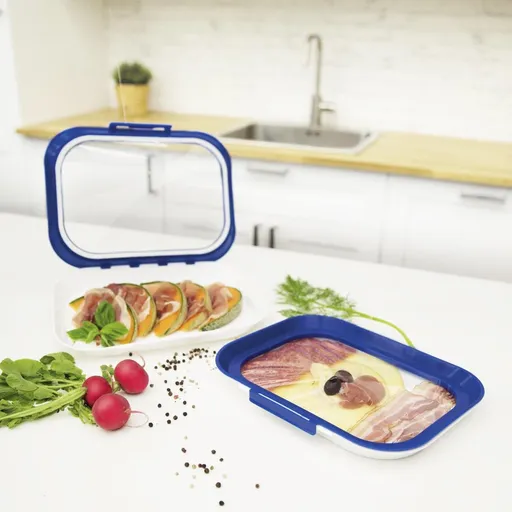 MediaShop Tác na potraviny s elastickým víkem Livington Flex & Fresh, 2 ks