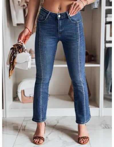 Dámské džíny do zvonu LUSINIA modré