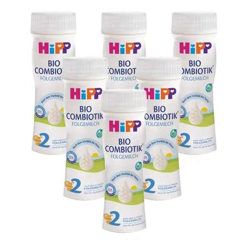 Hipp 2 BIO Combiotik Pokračovací mléčná kojenecká výživa 6x200 ml