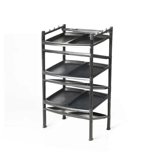 Botník 6 pater Black 52 x 34 x 91 cm