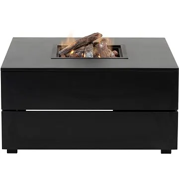 COSI Stůl s plynovým ohništěm - Cosipure 100 černý rám/černá deska (8712757472987)