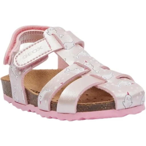 Geox B SANDAL CHALKI Dívčí sandálky, růžová, velikost
