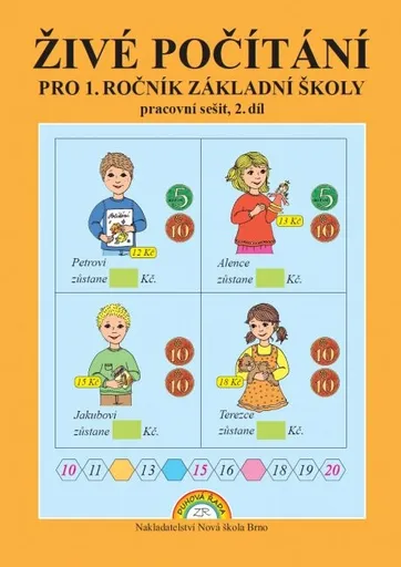 Živé počítání 2. díl – pracovní sešit k učebnici Matematika 1 - Zdena Rosecká