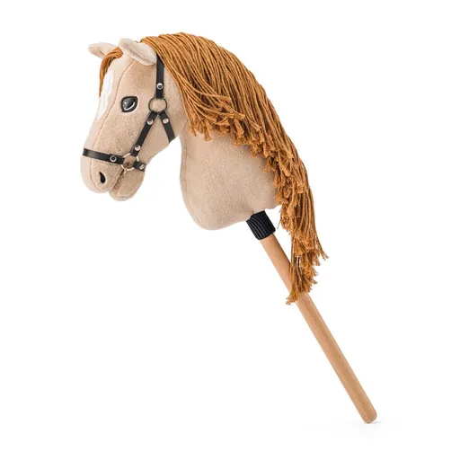 Faunica Hobby horse Gracia, béžová klisna na tyči, provázková hříva