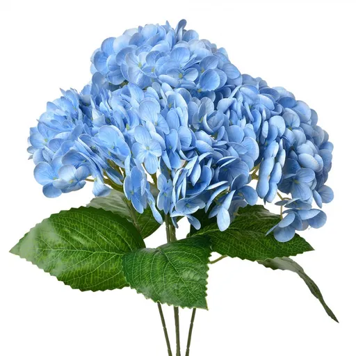 Modrá umělá květina hortenzie Hydrangea - 23*23*45 cm 6PL0347BL