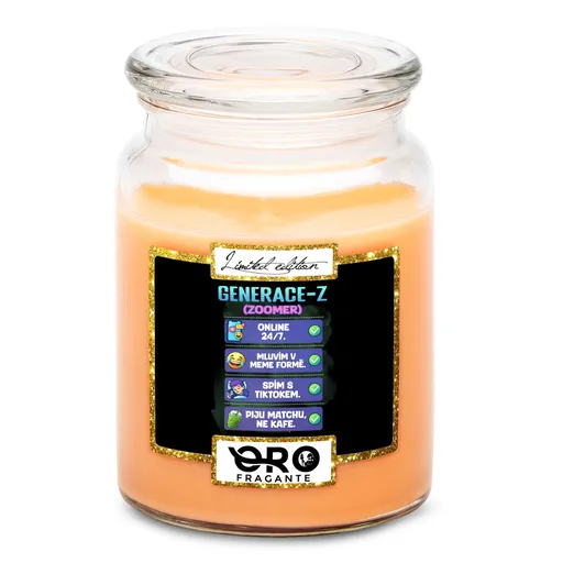 Svíčka Generace Z – nastavení (Vůně svíčky: Tropické ovoce)