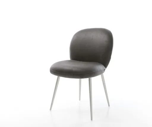 Jídelní židle Nube-Flex mikrovlákno antracitová vintage 4-nohá