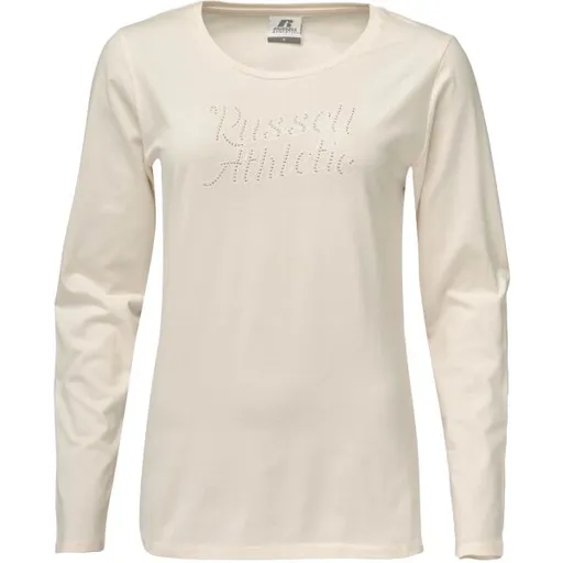Russell Athletic LS CREW T-SHIRT Dámské tričko, béžová, velikost