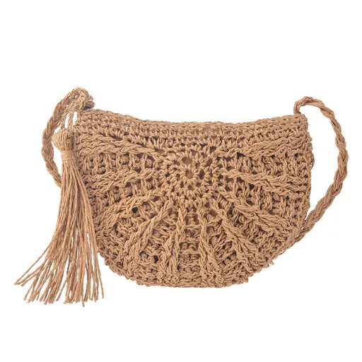 Hnědá půlkulatá kabelka Emmy- 24*19 cm Clayre & Eef