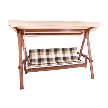 ROJAPLAST Houpačka zahradní pro 3osoby ADELAIDA, béžová (59060)