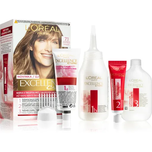 L’Oréal Paris Excellence Creme barva na vlasy odstín 7.1 1 ks