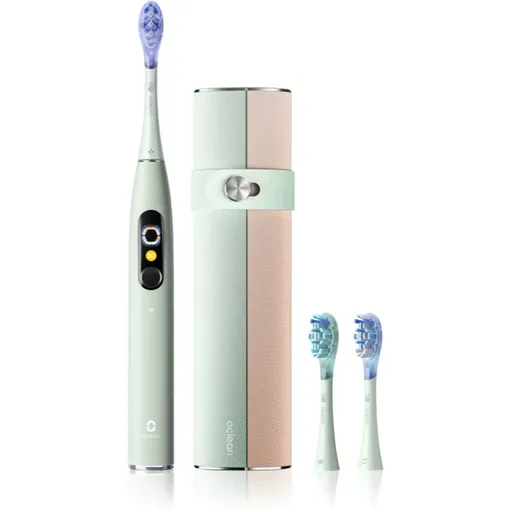 Oclean X Ultra 20 Set sonický zubní kartáček + 2 náhradní hlavice s cestovním pouzdrem Green
