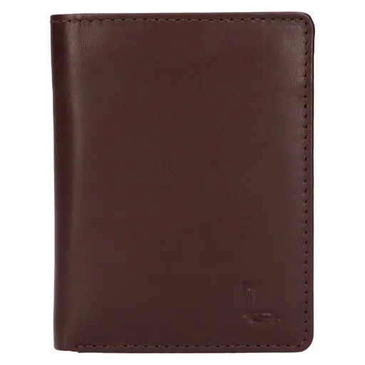 Menší pánská kožená peněženka Lagen Peridot - hnědá