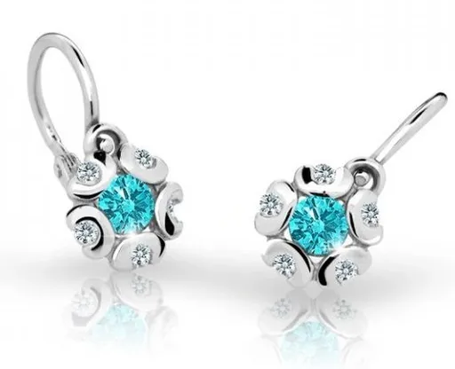 Cutie Jewellery Dětské náušnice z bílého zlata C2178-10-X-2 oranžová