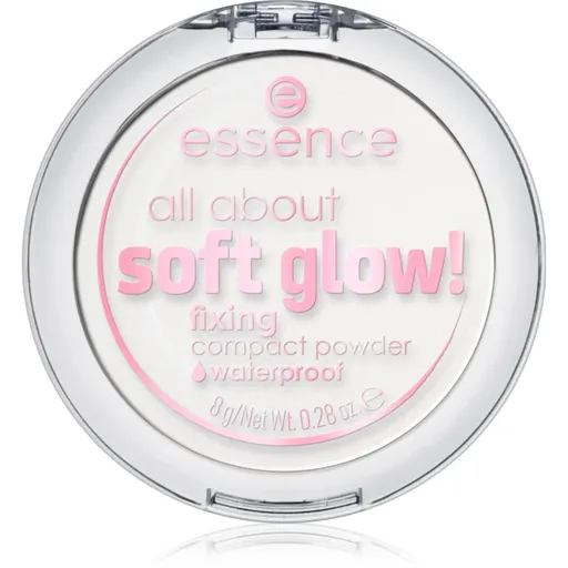 essence All About Soft Glow! transparentní fixační pudr pro rozjasnění pleti 8 g