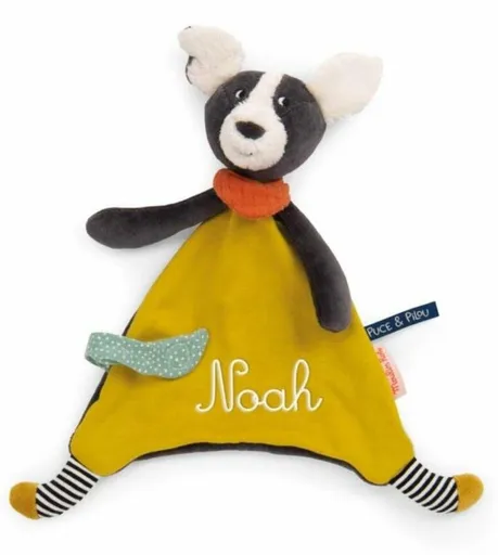 Mazlící ubrousek pejsek žlutý Puce & Pilou