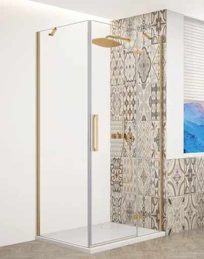 GELCO TRINITY GOLD obdélníkový kout 900x1200 pravý, čiré sklo, GT5612-90CR-G GT5612-90CR-G