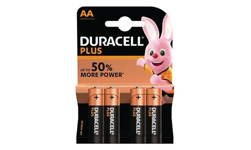 'Duracell MN1500B4 Duracell Plus AA 4 Pack