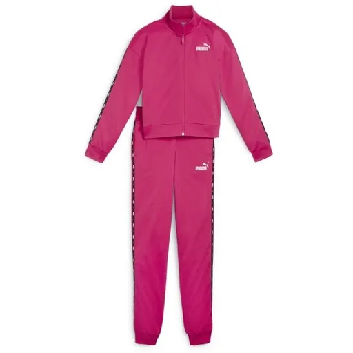 Puma ESSENTIALS TAPE TRICOT SUIT CL G Dívčí souprava, růžová, velikost