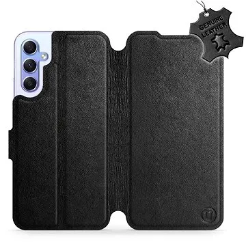 Mobiwear kožené flip pro Samsung Galaxy A34 5G - Černé (5904808507134)