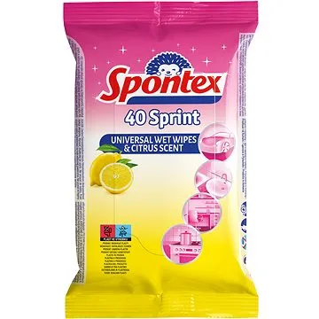 SPONTEX Sprint vlhčené ubrousky 40 ks (9001378430537)