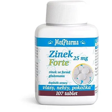 MEDPHARMA Zinek 25 mg Forte 107 tbl. (8594045475838)