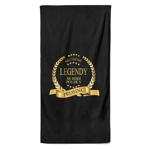 Osuška Skutečné legendy (Měsíc: 12 - Prosinec, Velikost osušky: 100x170cm)