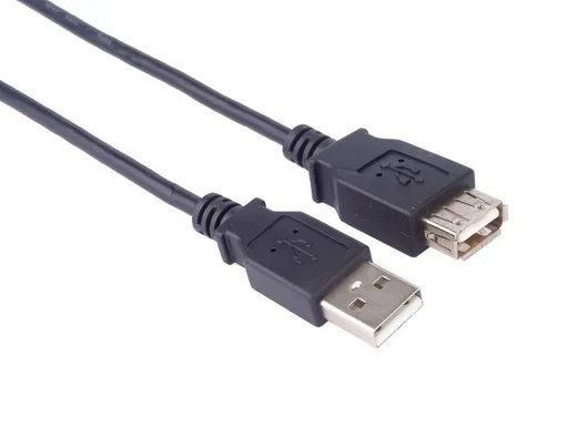 PremiumCord kabel prodlužovací USB 2.0, A-A, 0, 5m, černá