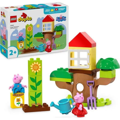 LEGO® DUPLO® 10431 Prasátko Peppa - zahrada a dům na stromě