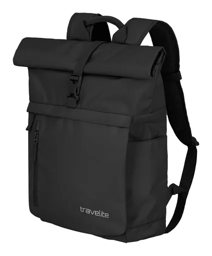 Roll-top batoh Travelite Basics Roll-up Backpack Black