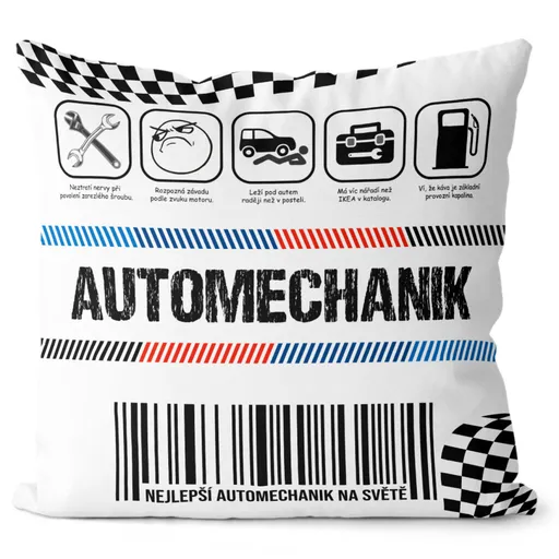 Polštář Automechanik 100% (Velikost: 40 x 40 cm)