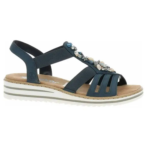 Dámské sandály Rieker V0649-14 blau 38