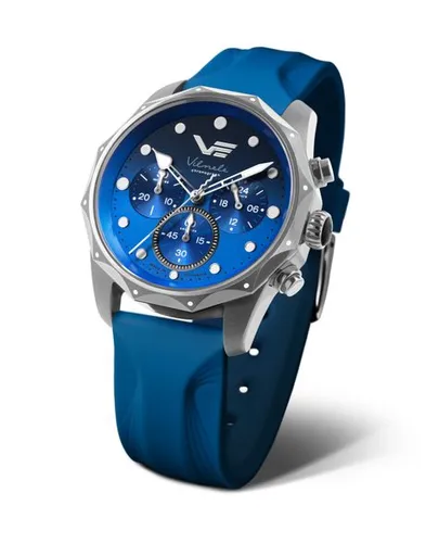 Vostok Europe Vilnele Chrono JS20-125A750 - Náhradní modrý silikonový řemínek