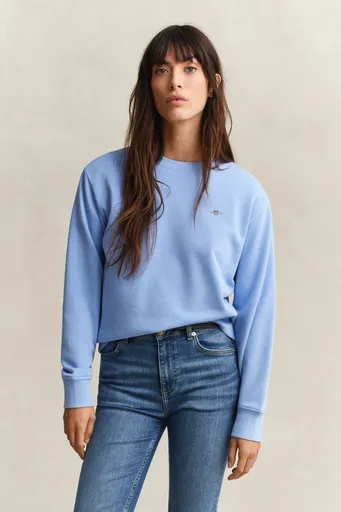 MIKINA GANT SHIELD C-NECK SWEAT PALACE BLUE