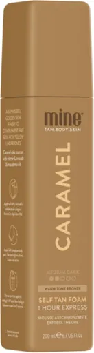 Minetan Samoopalovací pěna se zlatavým efektem Caramel (Self Tan Foam) 200 ml