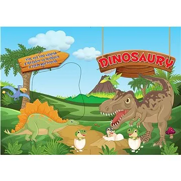 Dinosaury: Viac než 500 nálepiek, 8 obrázkov na zdobenie, 8 strán maľovaniek (978-80-88888-45-1)