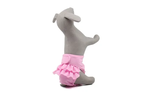 Lucie hárací kalhotky pro psa s volánkem - vsepropejska.cz Barva: Růžová, Obvod slabin (cm): 34 - 48