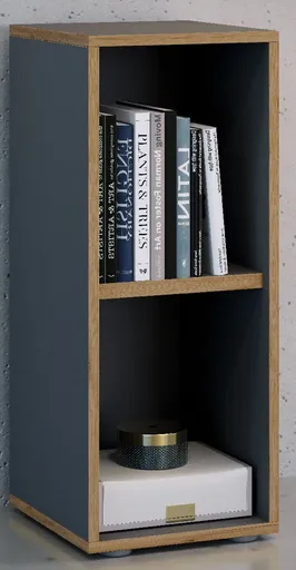 VCM kancelářská police se 2 přihrádkami „Salia“ B30, antracitová