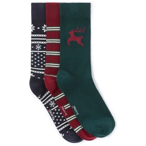 CELIO XMISOCHRIS Ponožky v dárkovém balení, tmavě zelená, velikost