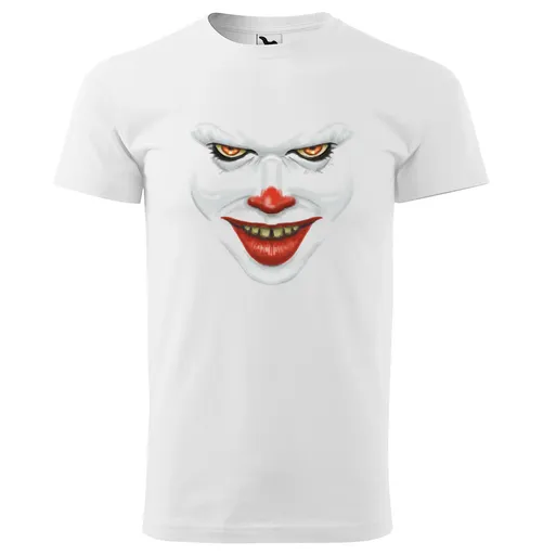 Pánské tričko Clown (Velikost: S, Barva trička: Bílá)