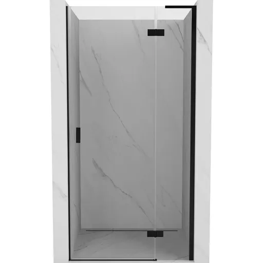 MEXEN/S Mist-H L sprchové dveře křídlové pravé 90, transparent, černá 8A5L-090-000-70-00-P