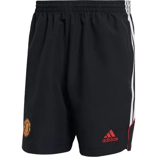 adidas MANCHESTER UNITED UBD SHORTS Pánské fotbalové šortky, černá, velikost XXL