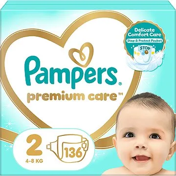 PAMPERS Premium Care vel. 2 (136 ks) (8006540855812)