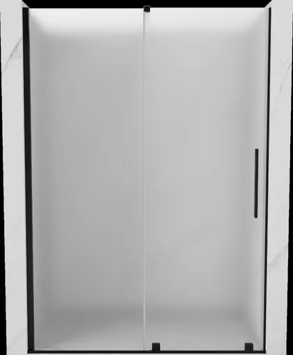 MEXEN/S Velar posuvné sprchové dveře 160, dekor, černá 871-160-000-31-70