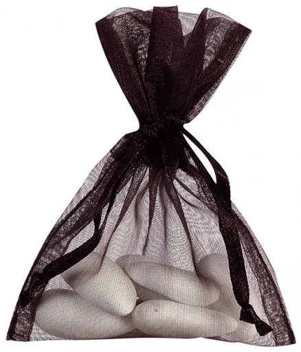 Santex Jednobarevný organzový sáček Barva: Čierna